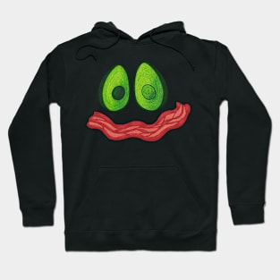 silly avocado bacon grin Hoodie